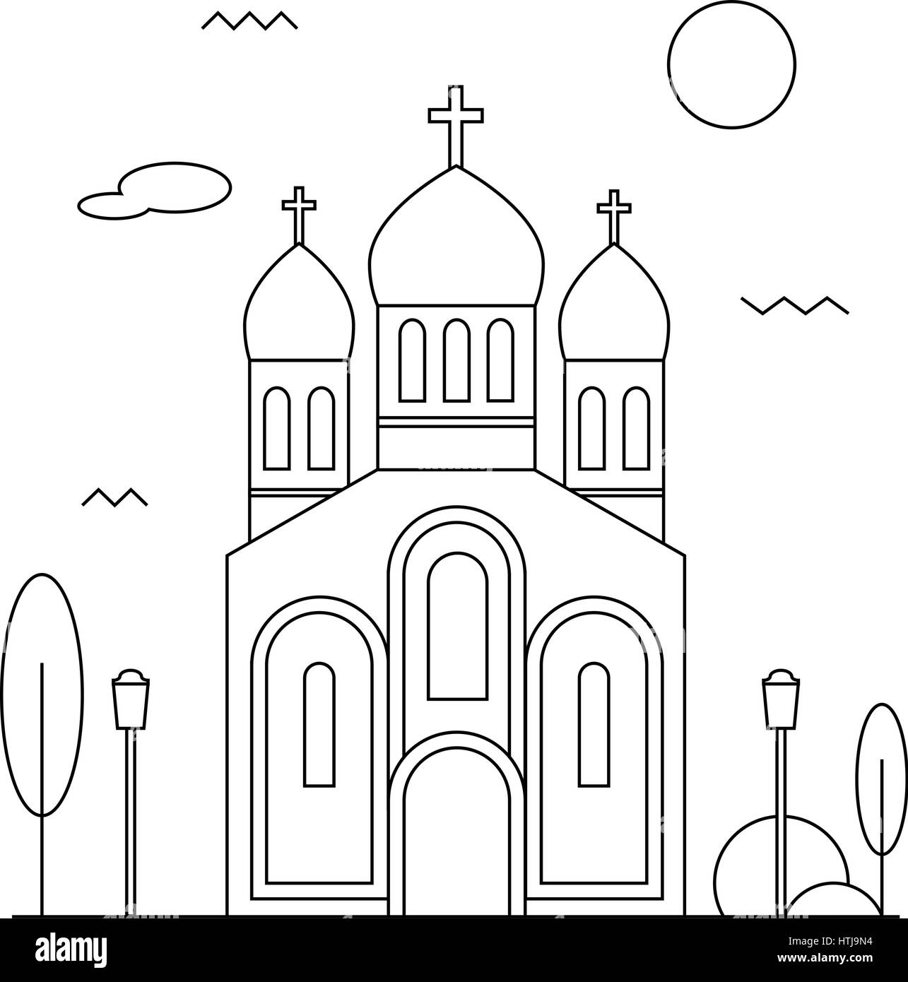 Ortodossa icona Illustrazione Vettoriale