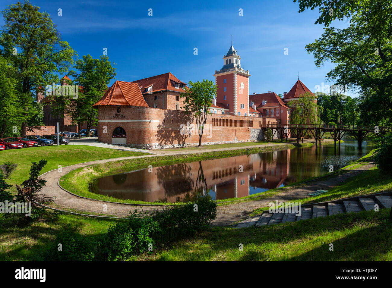 Lidzbark Warminski il barocco palazzo dei vescovi di Warmia, Polonia Foto Stock