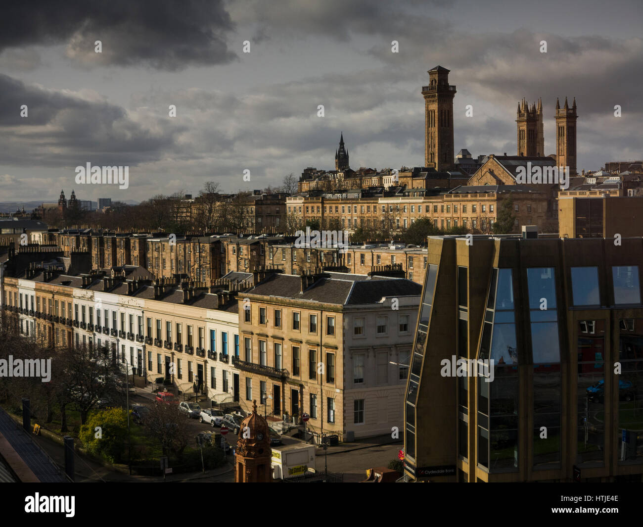 Glasgow centrale da una angolazione inusuale Foto Stock