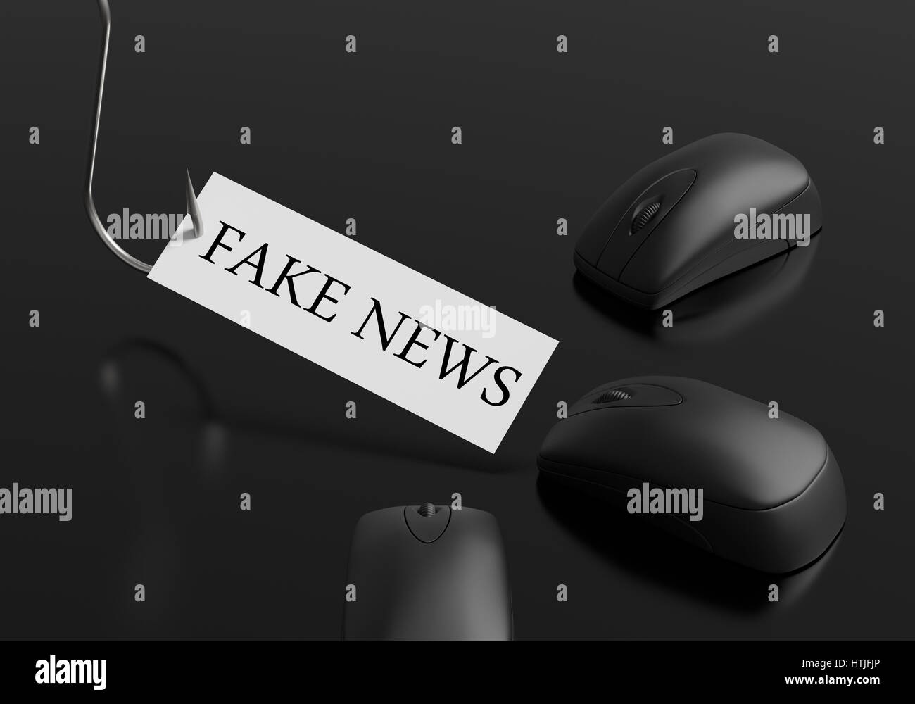 Mouse per Computer sono come raccolta di pesce a fare clic su un concetto di esca. Foto Stock