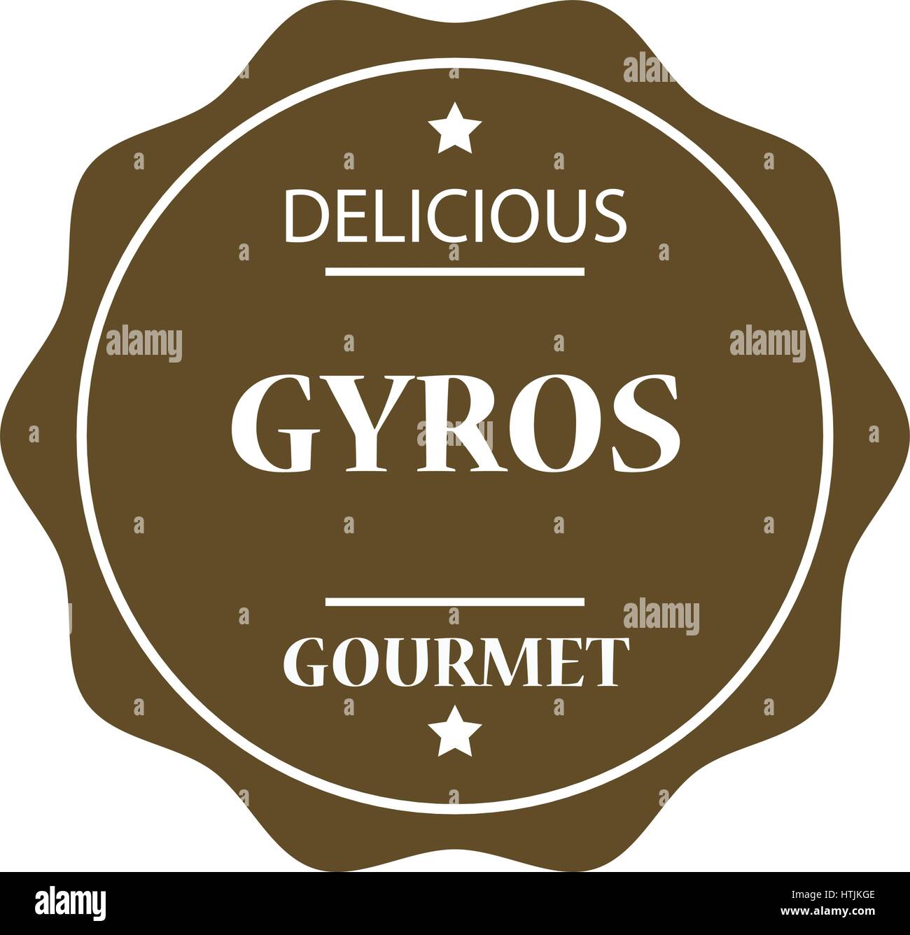 Gyros illustrazione del timbro Illustrazione Vettoriale