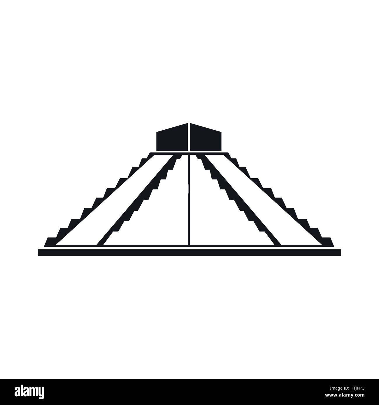 La piramide Maya nello Yucatan, icona del Messico Illustrazione Vettoriale