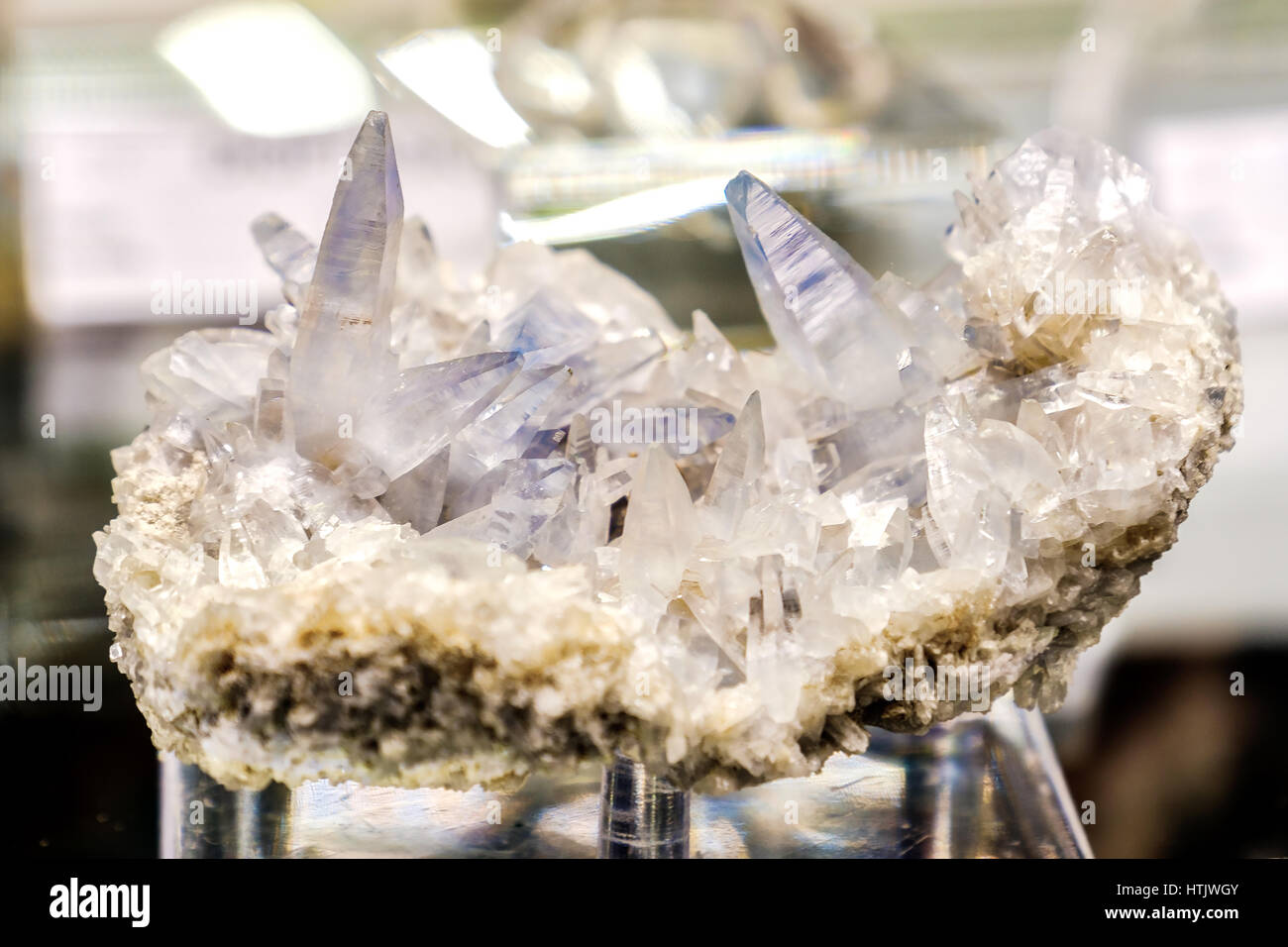 Celestino madagascar minerale Foto Stock