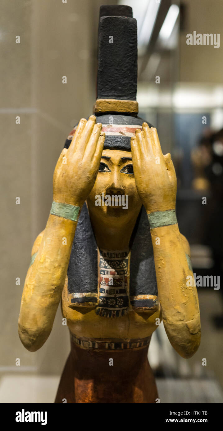 Antichità egizie del museo del Louvre di Parigi, Francia. Foto Stock