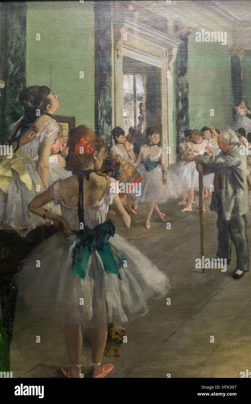 Pittura impressionista al Musee d'Orsay,Edgard Degas, Parigi, Francia. Foto Stock