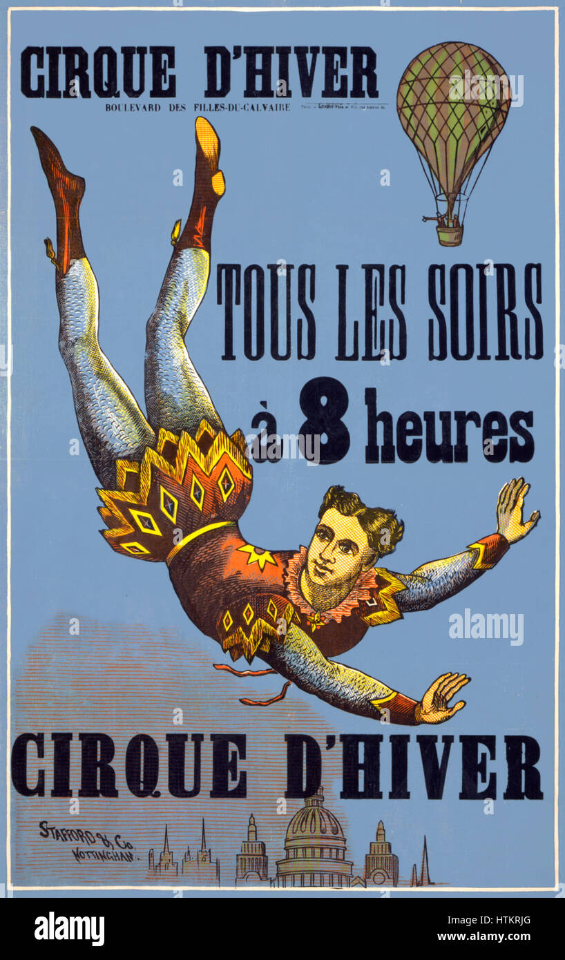 Cirque d'hiver poster Foto Stock
