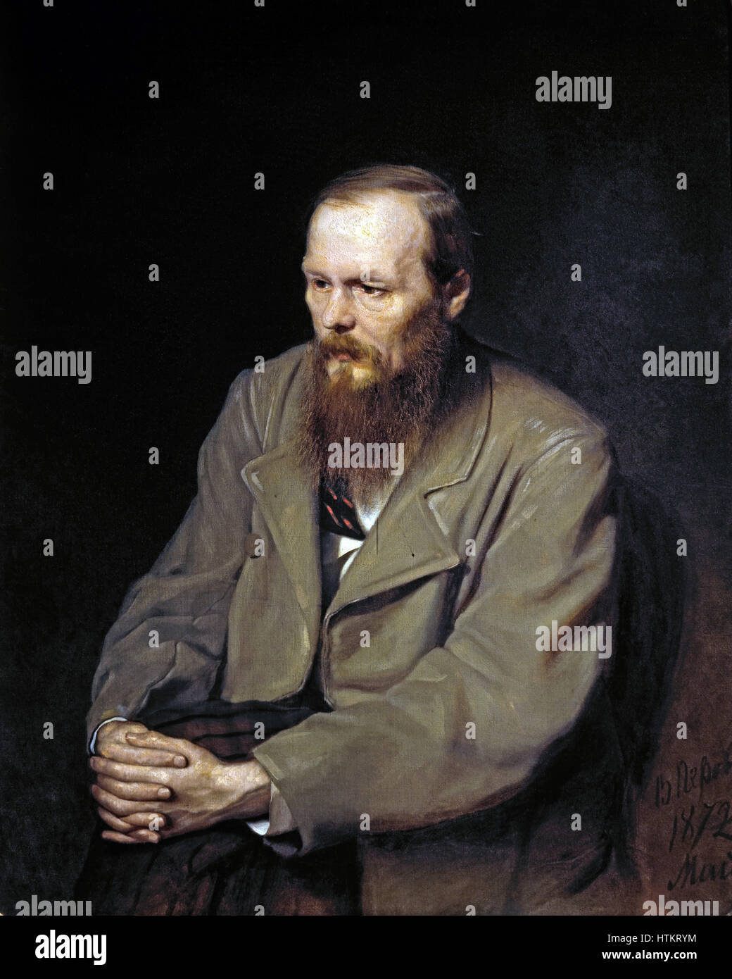 Vasily Perov - Ritratto di Fëdor Dostoevskij Foto Stock