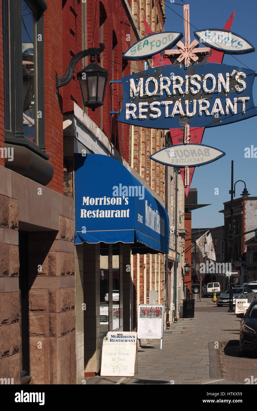 Kingston, Ontario, Canada, marzo 8,2017. Morrison's Ristorante nel centro di Kingston, Ontario, Canada Foto Stock