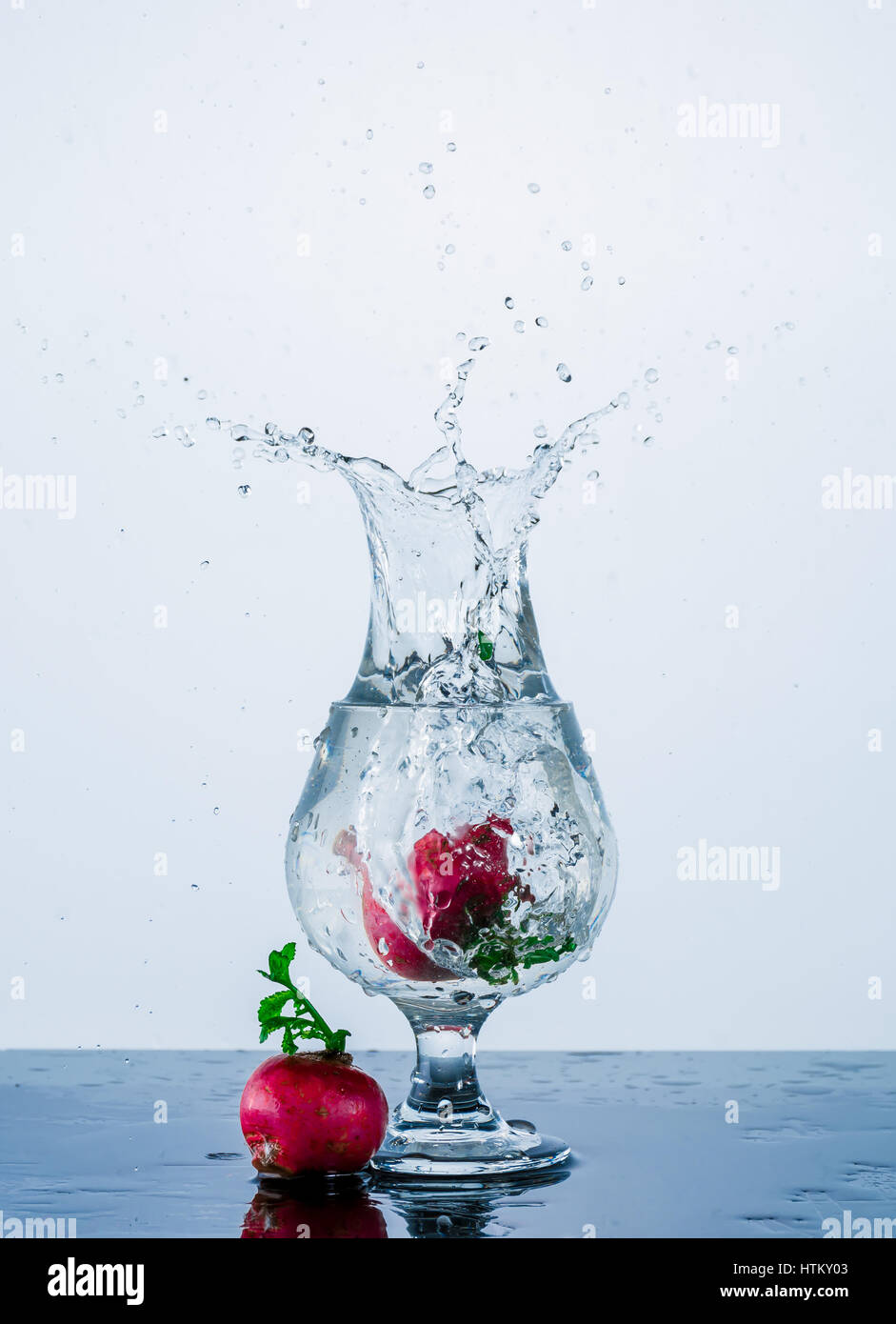 Acqua effetto splash Foto Stock