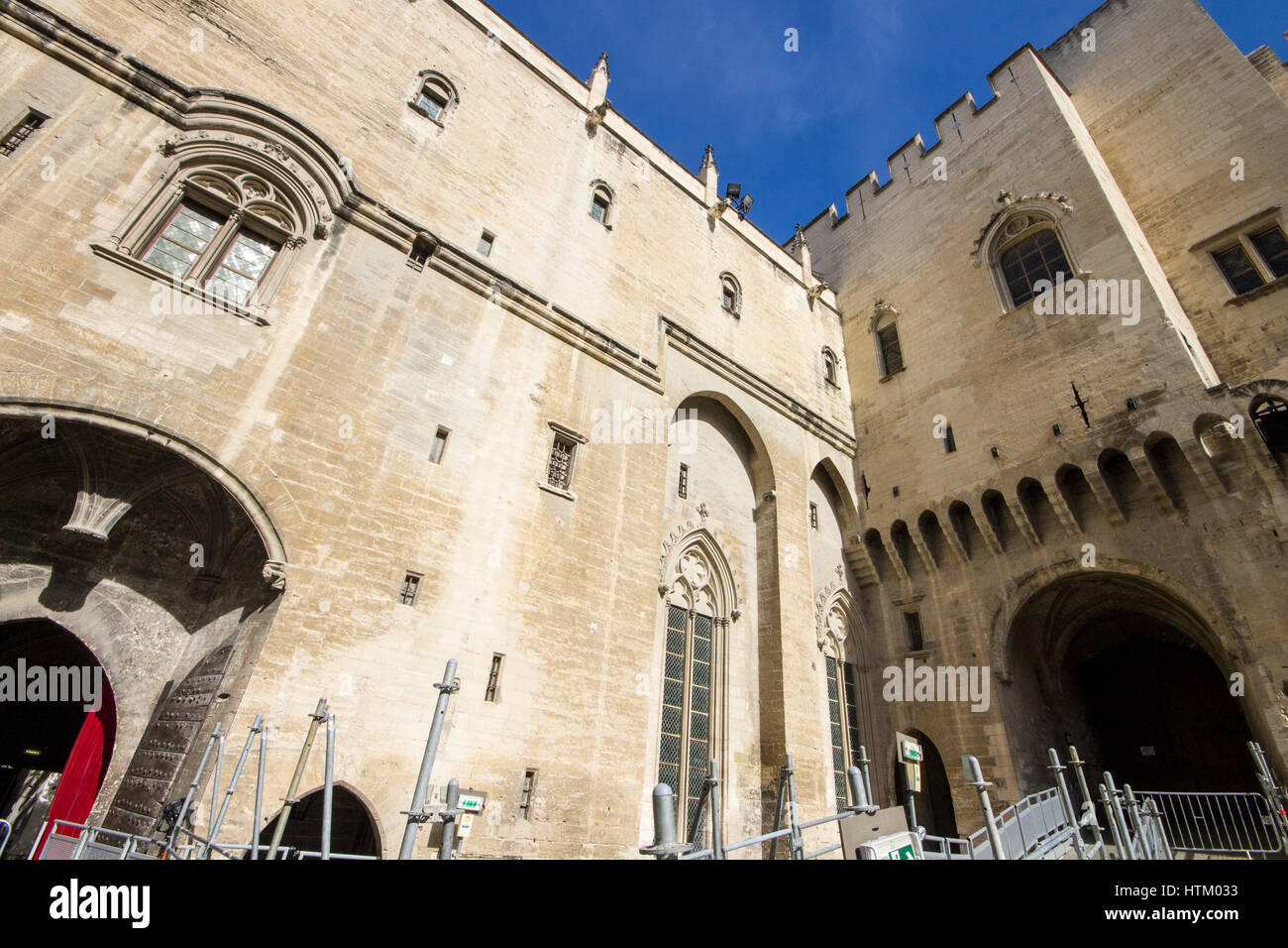 All'interno del Palais des Papes o Palazzo Papale, uno dei più grandi e medievali più importanti edifici gotici in Europa. Un sito del Patrimonio Mondiale dal 19 Foto Stock