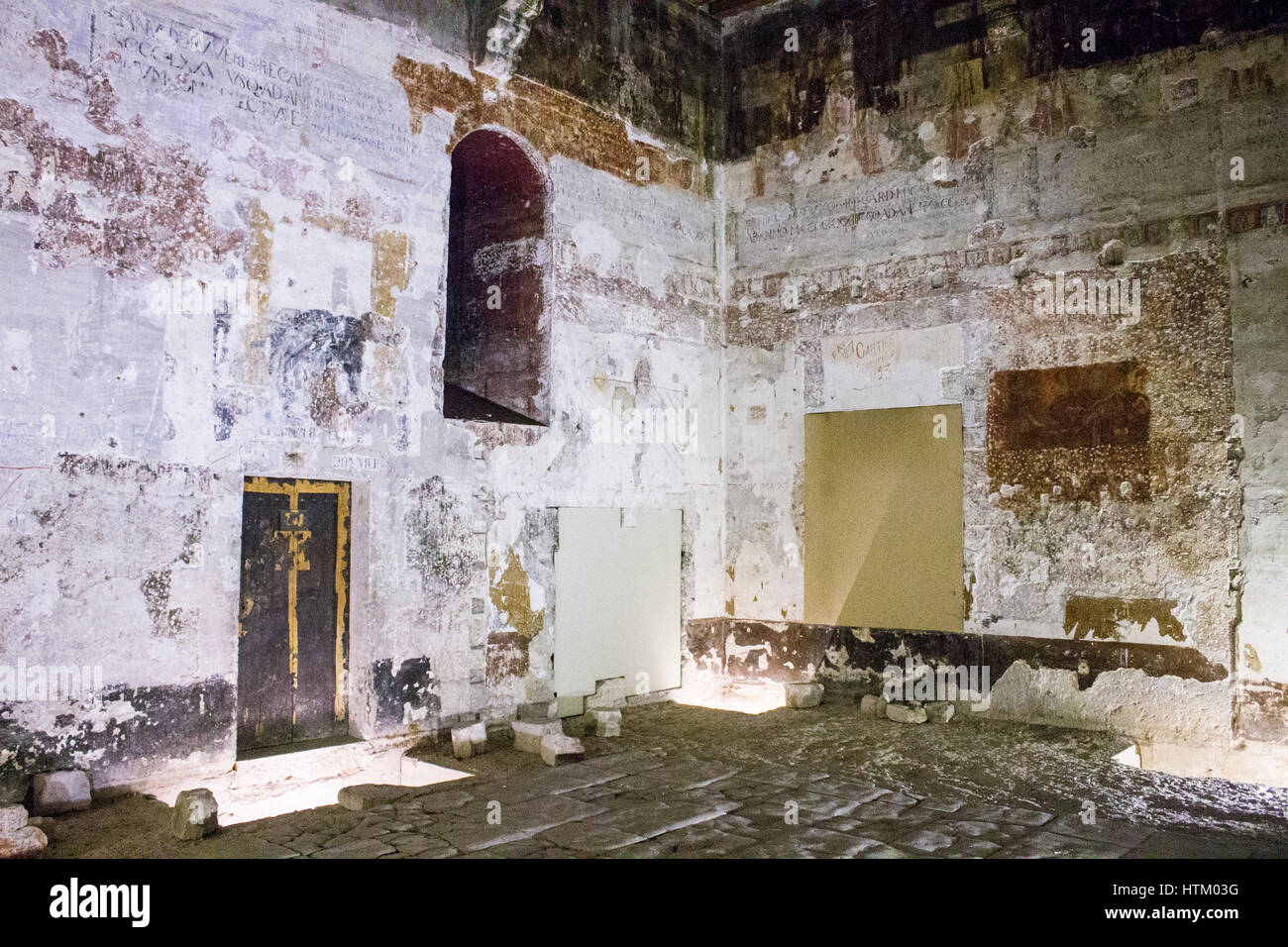 All'interno del Palais des Papes o Palazzo Papale, uno dei più grandi e medievali più importanti edifici gotici in Europa. Un sito del Patrimonio Mondiale dal 19 Foto Stock