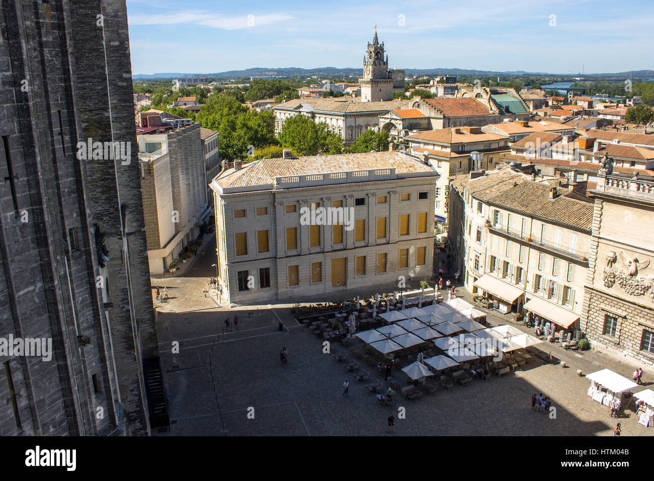 All'interno del Palais des Papes o Palazzo Papale, uno dei più grandi e medievali più importanti edifici gotici in Europa. Un sito del Patrimonio Mondiale dal 19 Foto Stock