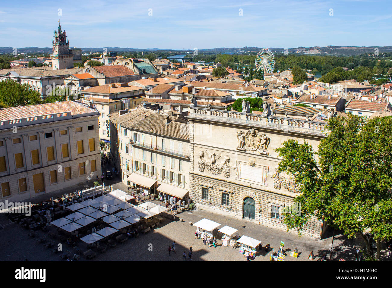 All'interno del Palais des Papes o Palazzo Papale, uno dei più grandi e medievali più importanti edifici gotici in Europa. Un sito del Patrimonio Mondiale dal 19 Foto Stock