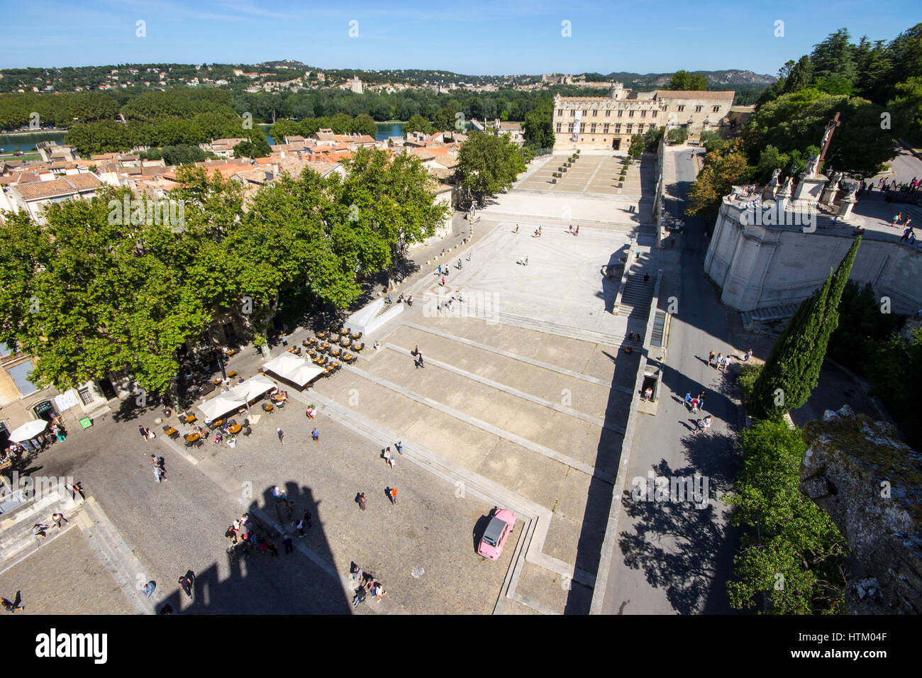 All'interno del Palais des Papes o Palazzo Papale, uno dei più grandi e medievali più importanti edifici gotici in Europa. Un sito del Patrimonio Mondiale dal 19 Foto Stock