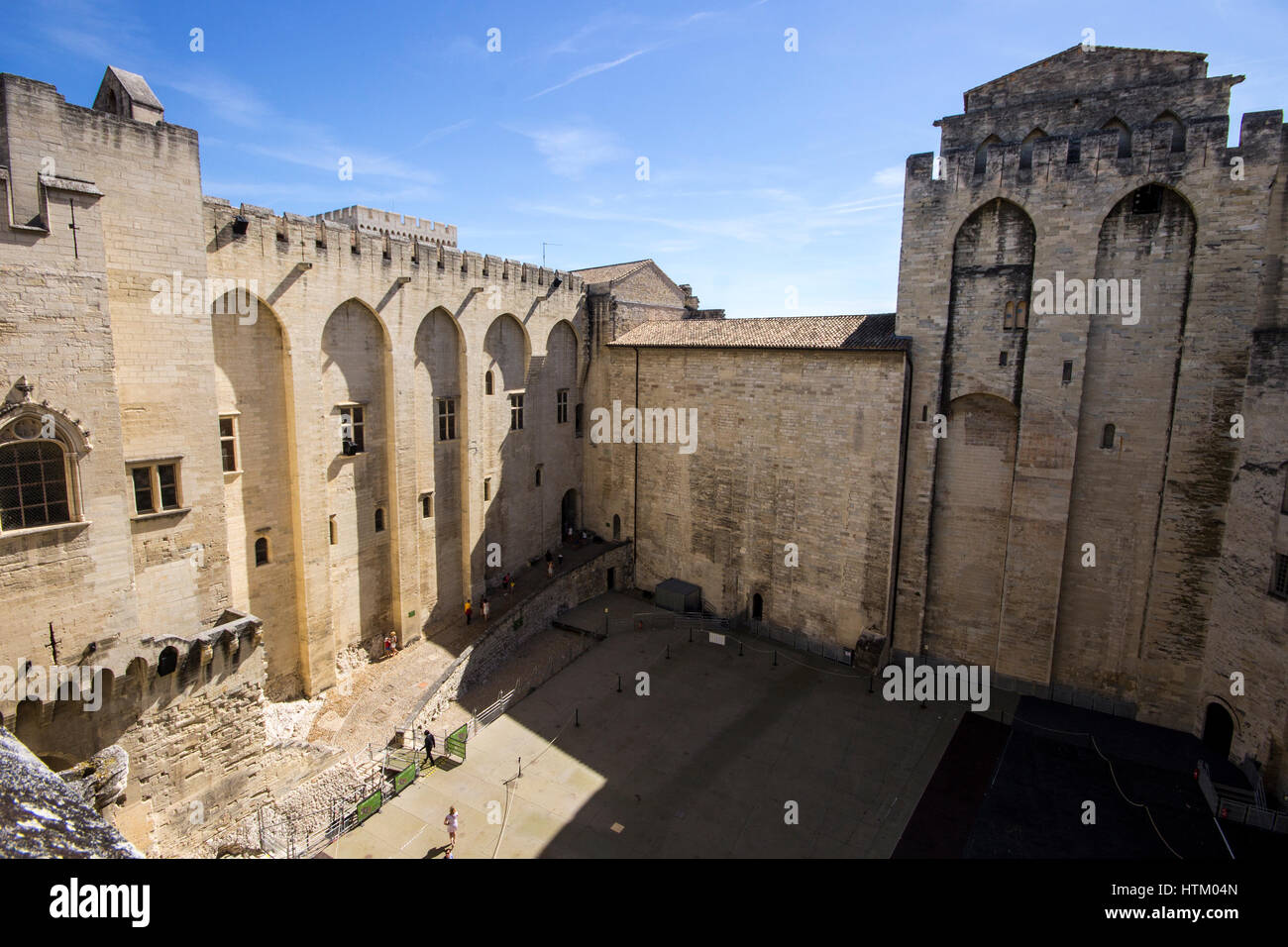 All'interno del Palais des Papes o Palazzo Papale, uno dei più grandi e medievali più importanti edifici gotici in Europa. Un sito del Patrimonio Mondiale dal 19 Foto Stock