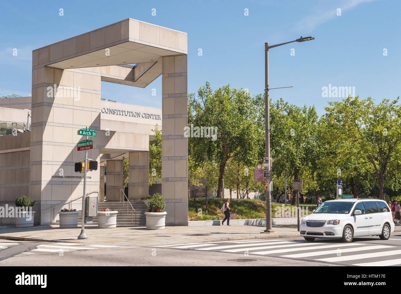 Il Centro Nazionale della Costituzione, Philadelphia, Pennsylvania, STATI UNITI D'AMERICA Foto Stock