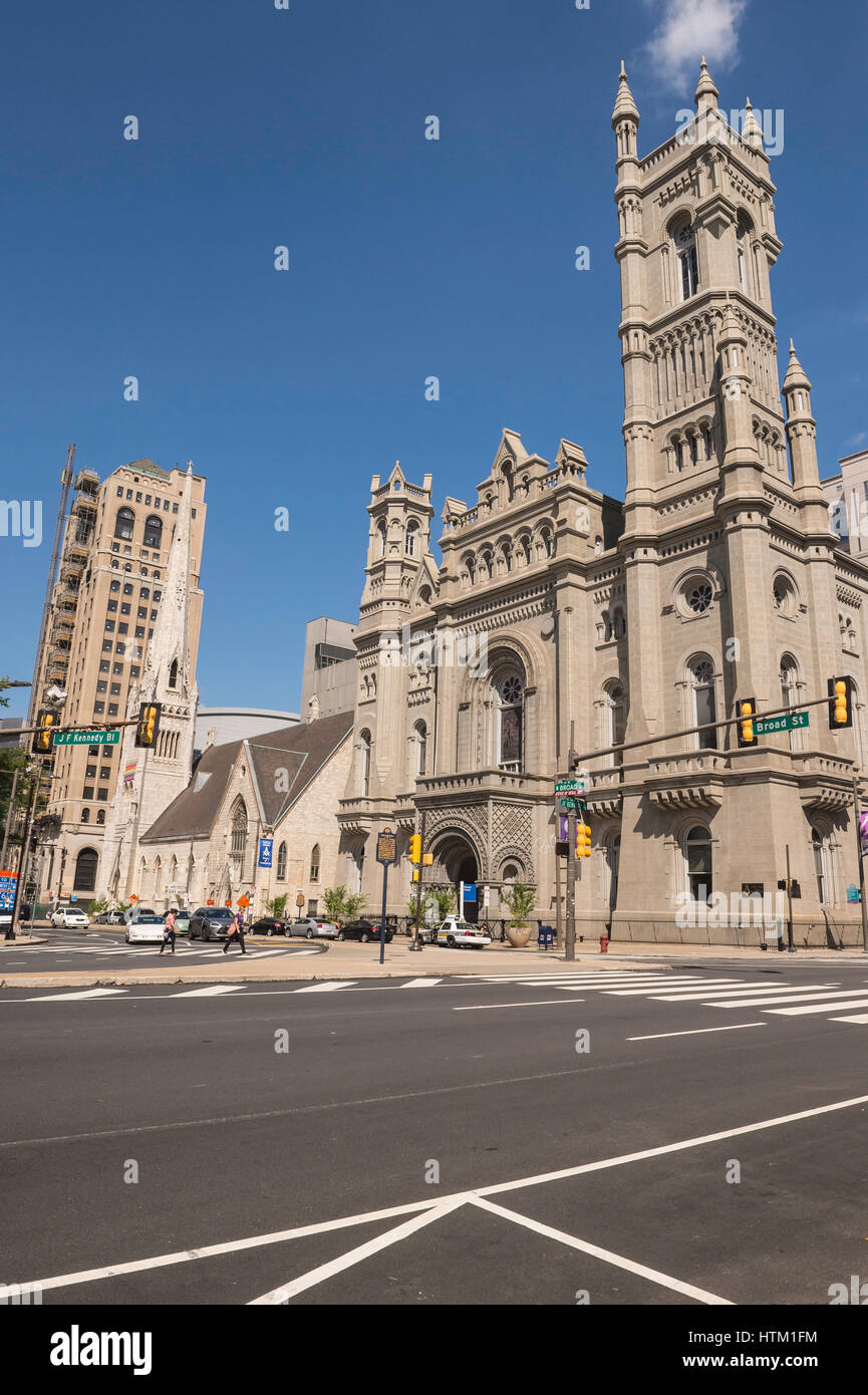 Tempio massonico, 1 Nord Broad Street, Philadelphia, Pennsylvania, STATI UNITI D'AMERICA Foto Stock