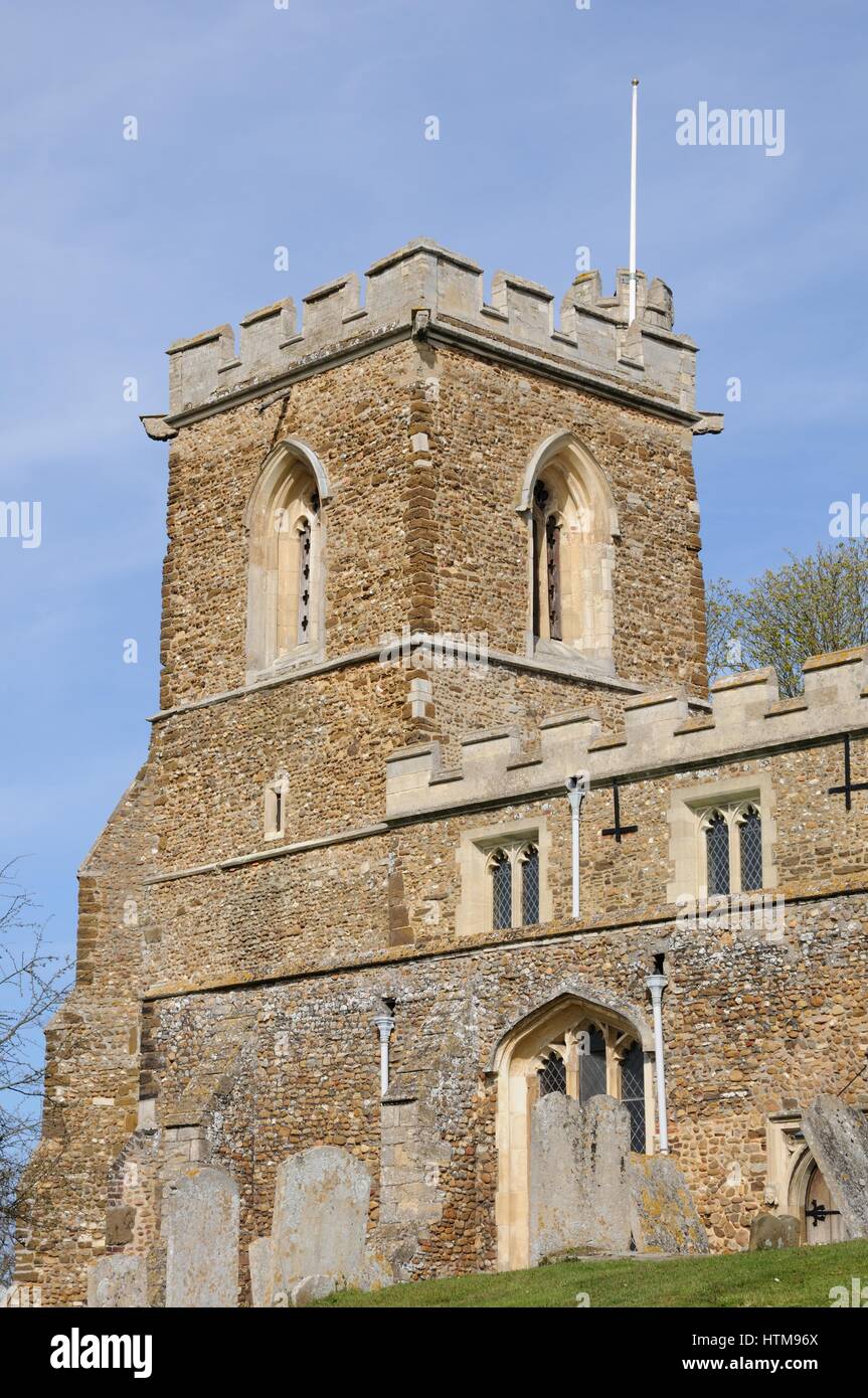 Santa Maria Vergine Chiesa, Potton, Bedfordshire Foto Stock