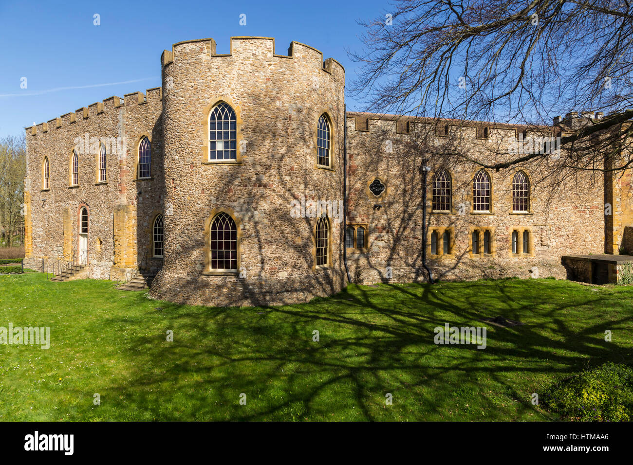 Taunton Castello che ospita il Museo del Somerset. Foto Stock