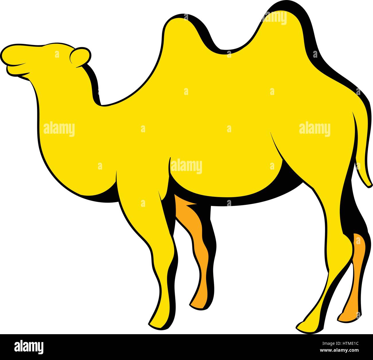 Icona del cammello cartoon Illustrazione Vettoriale