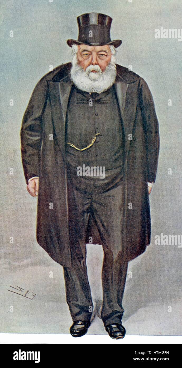 " Il Primo ministro": Robert Arthur Talbot Gascoyne Cecil, terzo Marchese di Salisbury (1830-1903) conservatore britannico più. Il primo ministro 1885, 1886, 1895-1902, nel 1900. Dopo il cartone animato da "PY" dal "Vanity Fair', Londra, 1900. Foto Stock