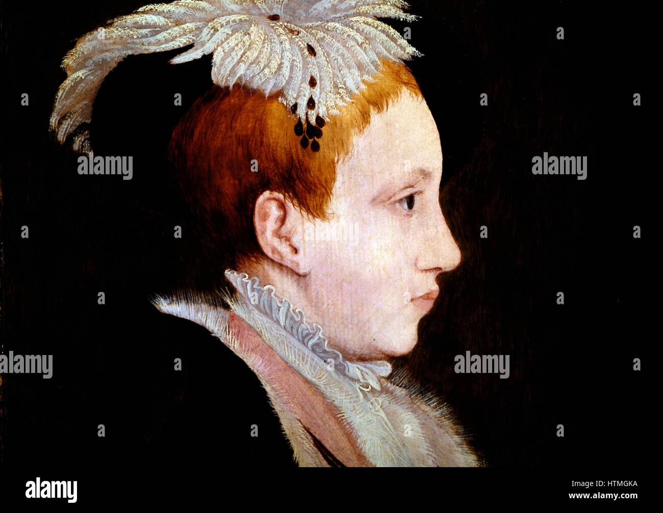 Edward VI (1537-1553), Re di Inghilterra e Irlanda dal 1547. Figlio di Enrico VIII e la sua terza moglie Jane Seymour. Sempre un bambino malato, Morì di cause naturali. Foto Stock