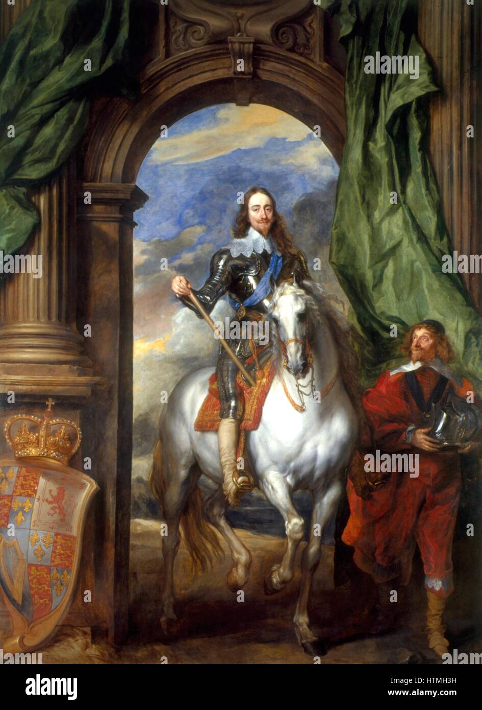 Charles I (1600-1649), re di Gran Bretagna e Irlanda dal 1625, da Sir Anthony Van Dyck (morto 1641) charles1a Foto Stock