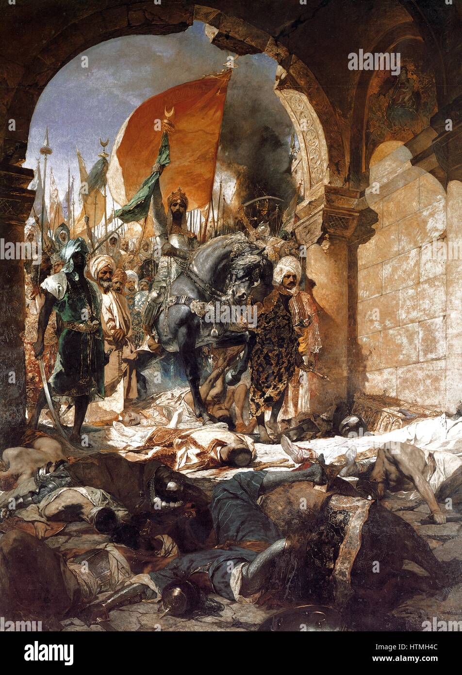 Benjamin Constant 1845-1902, artista francese. "L'entrata di Mehmet II in Costantinopoli" 1876 Foto Stock