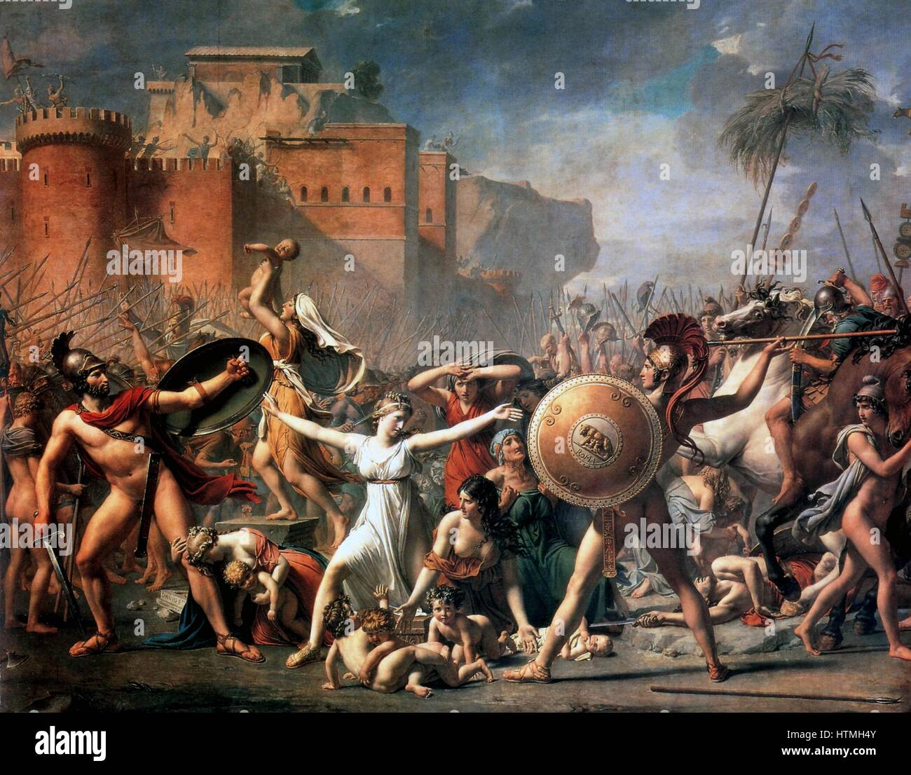 Jacques Louis David, "Sabine' Foto Stock