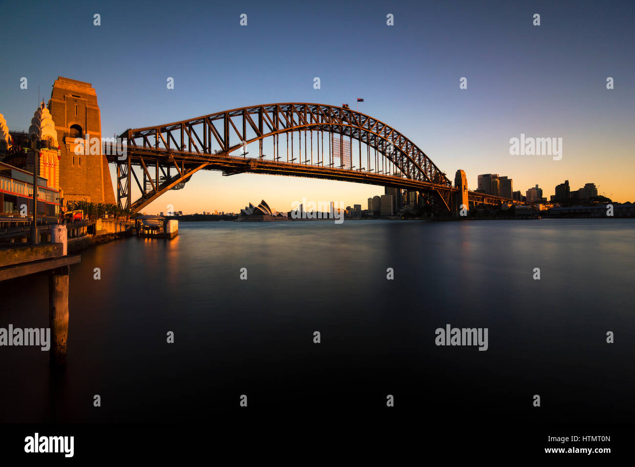 Il Ponte del Porto di Sydney, Sydney, Australia Foto Stock