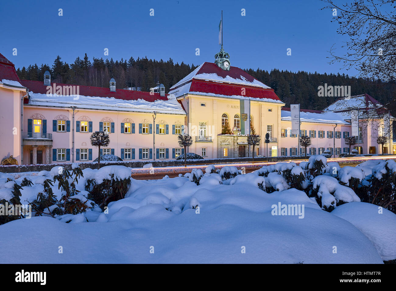 Il re Albert bagno in Bad Elster, Vogtland, Bassa Sassonia, Germania Foto Stock