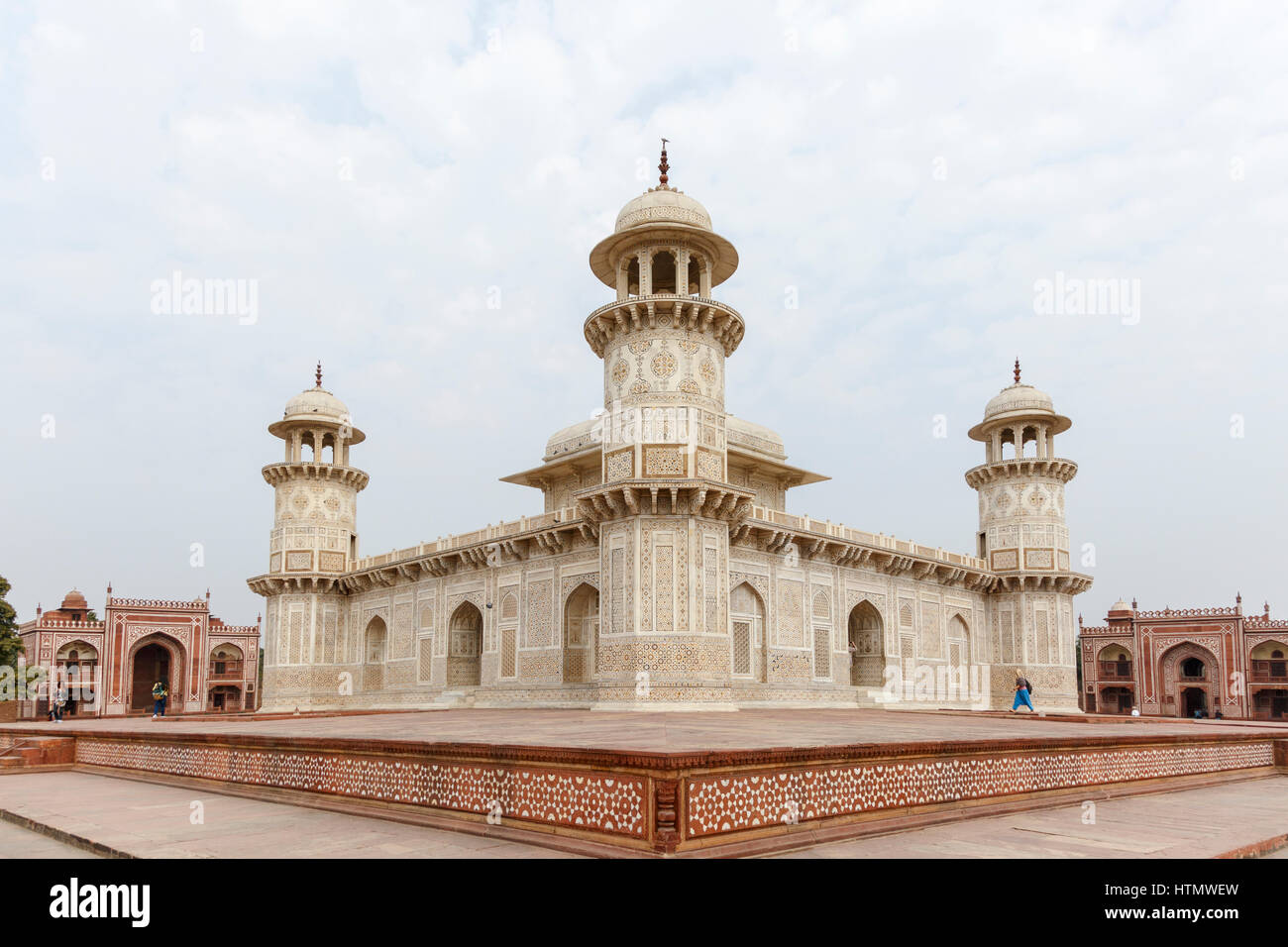 Tomba di Itimad-ud-Daula, Agra, India Foto Stock