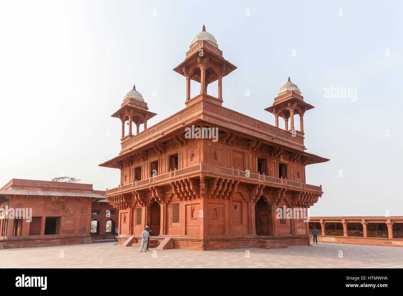 Udienza Diwan-i-Khas, Royal Palace, Fatehpur Sikri, Uttar Pradesh, India Foto Stock