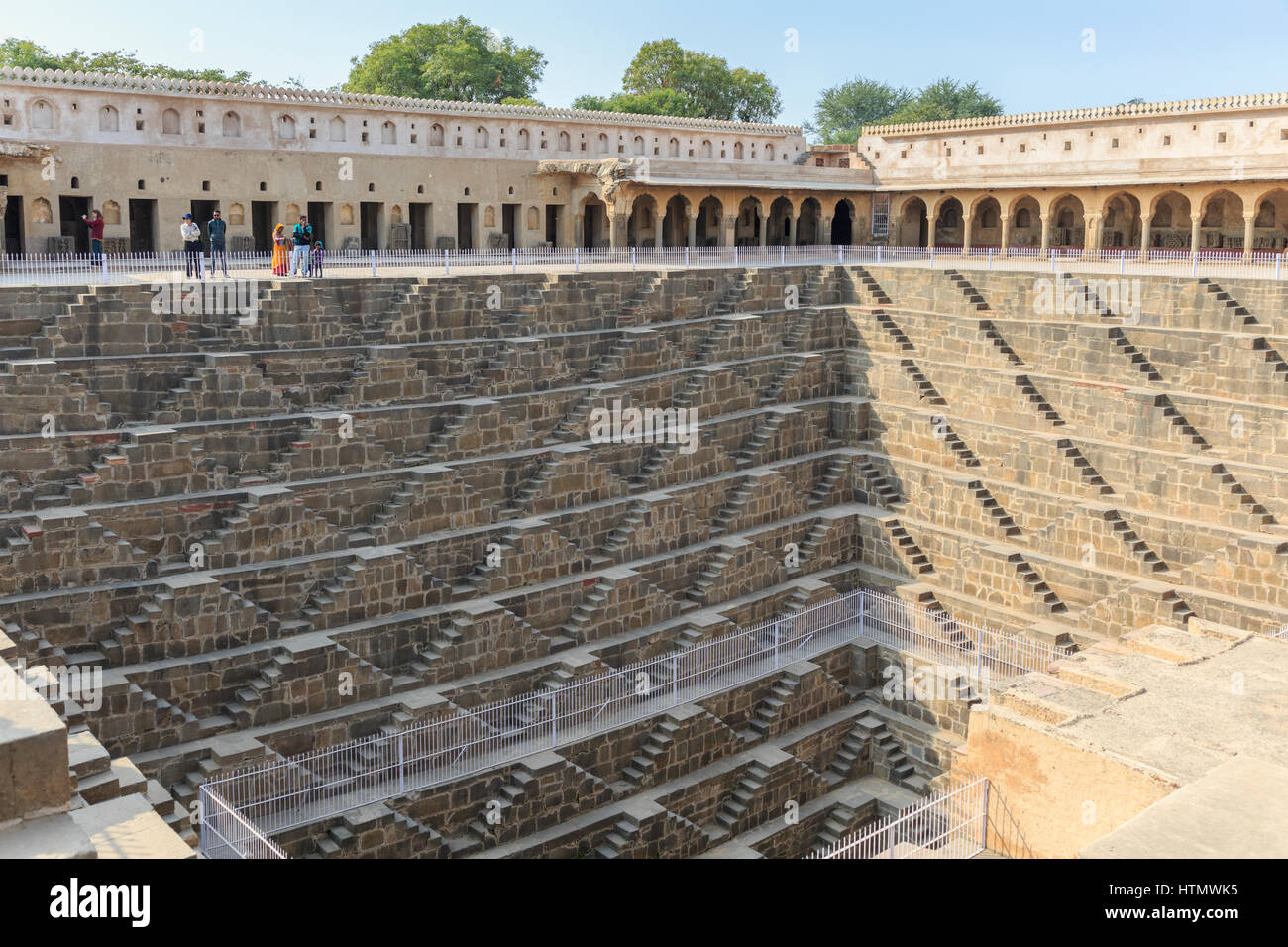 Stepwell Chand Baori, Abhaneri, India Foto Stock