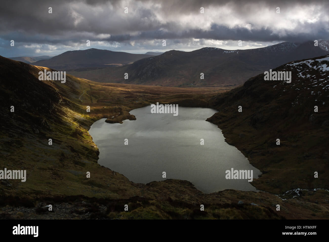 Fynnon Llugy Snowdonia National Park, il Galles Foto Stock