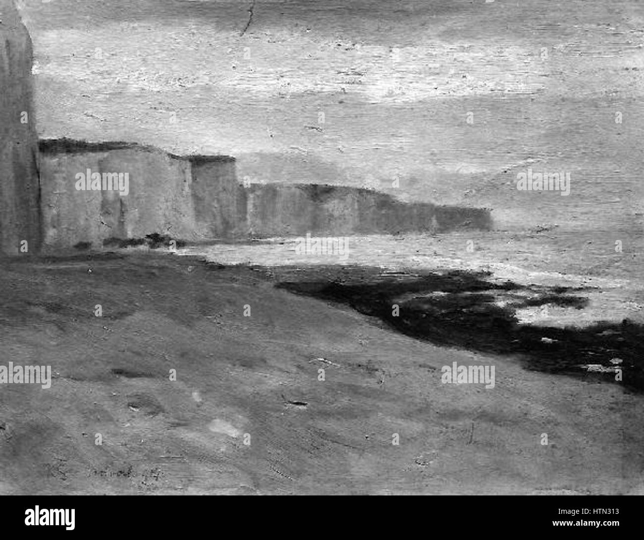 Karel Spillar 1871-1939 - Morske pobrezi se skalami Foto Stock