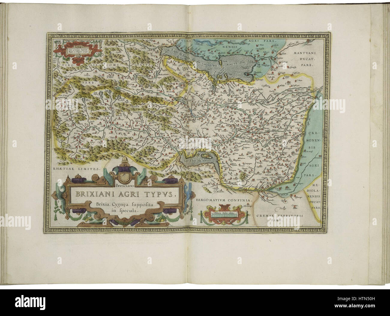 Mappa delle libertà di Brest da Abraham Ortelius Foto Stock