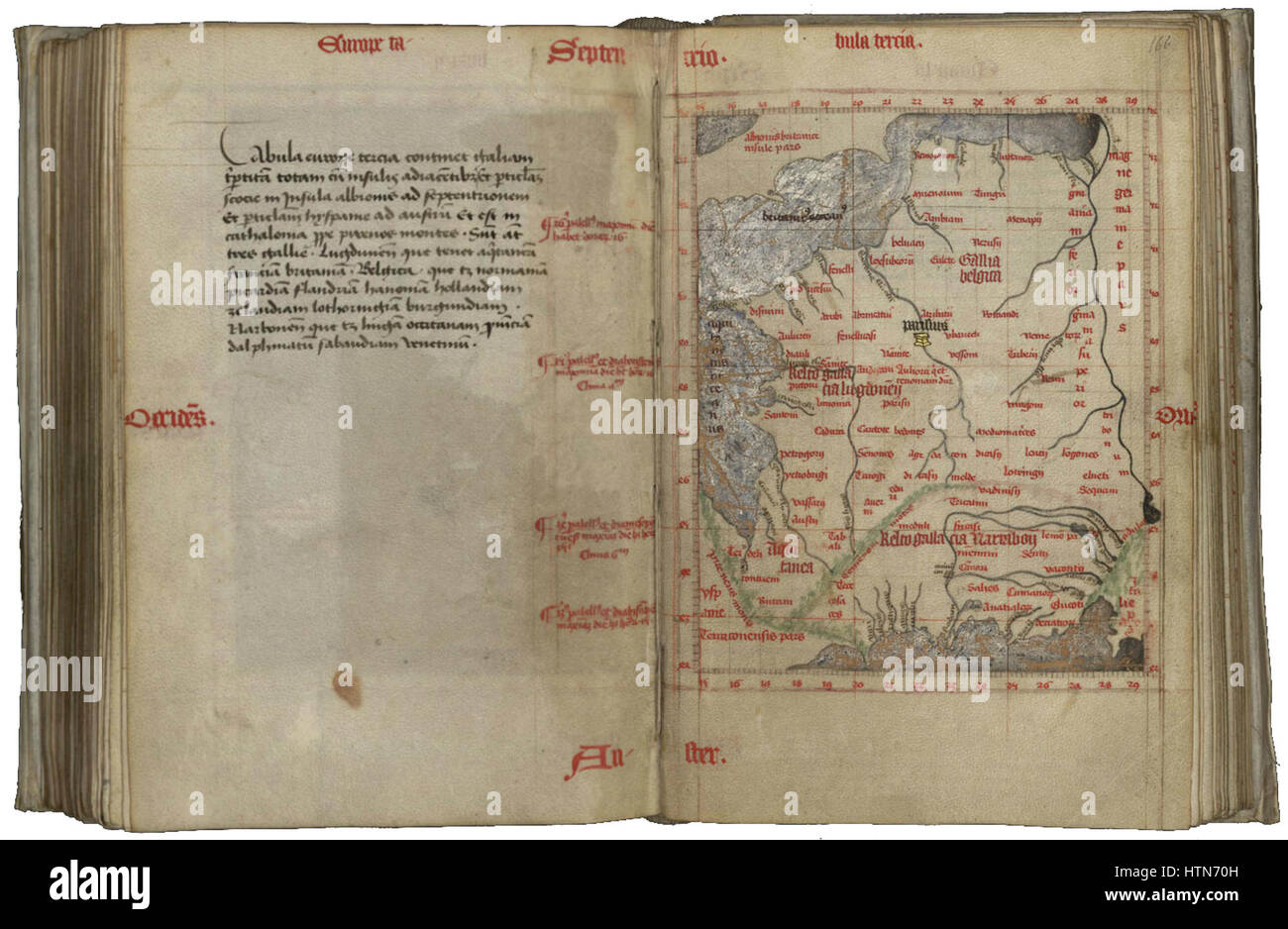 "Europe Tabula Tercia" è una mappa storica che rappresenta l'Europa, caratterizzata dalla struttura geografica e dalle divisioni politiche del continente durante il primo periodo moderno. Questo lavoro cartografico mette in evidenza il panorama politico del tempo. Foto Stock