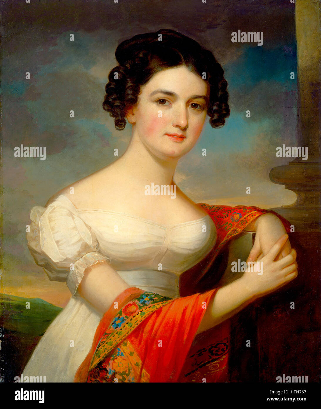 L'opera di Julianna Hazlehurst, intitolata "G-000590", mostra il suo caratteristico stile di ritrattistica contemporanea. Il pezzo è noto per il suo uso di colori vividi e astrazione, che fondono profondità emotiva con moderne tecniche artistiche. Foto Stock