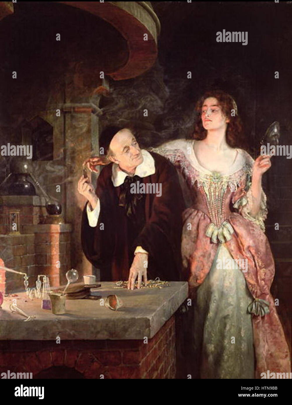 John Collier, 1895 - Il Laboratorio Foto Stock