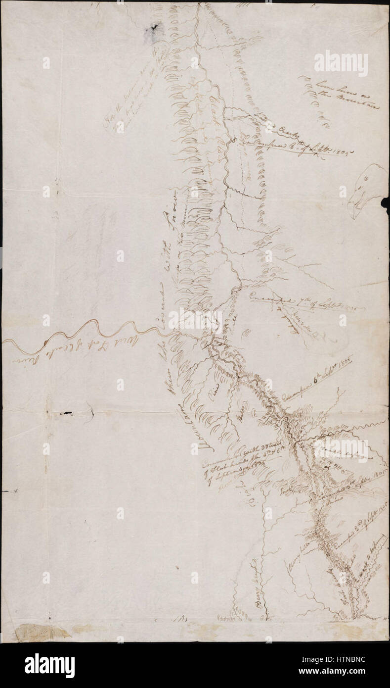 Lewis e Clark Expedition mappe (62) Foto Stock
