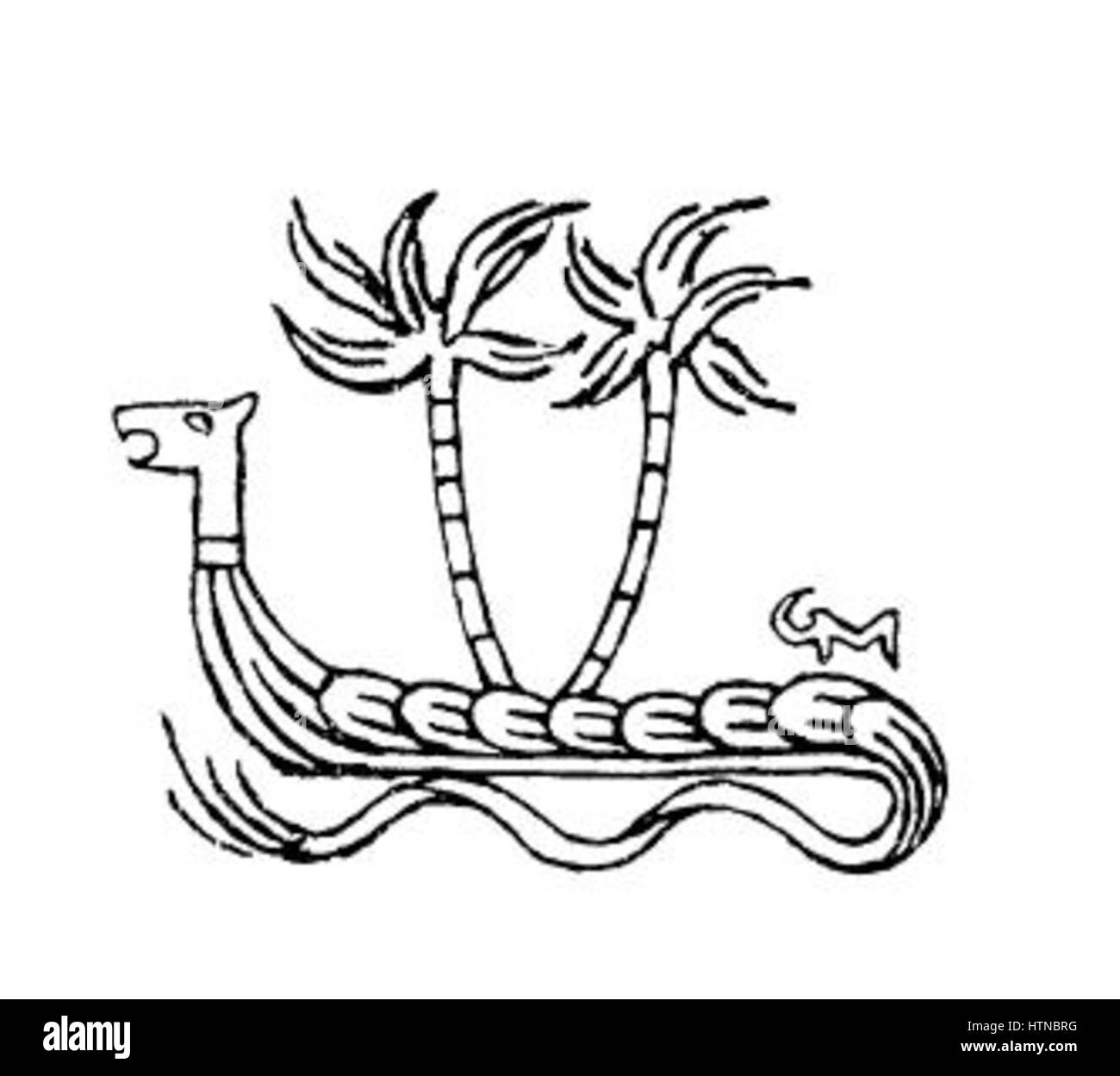 Magnussonnenes Saga 12, illustrata da G. Munthe, fa parte di una serie che descrive saghe nordiche, mescolando narrazioni storiche con la rappresentazione artistica della cultura vichinga e della mitologia. Foto Stock