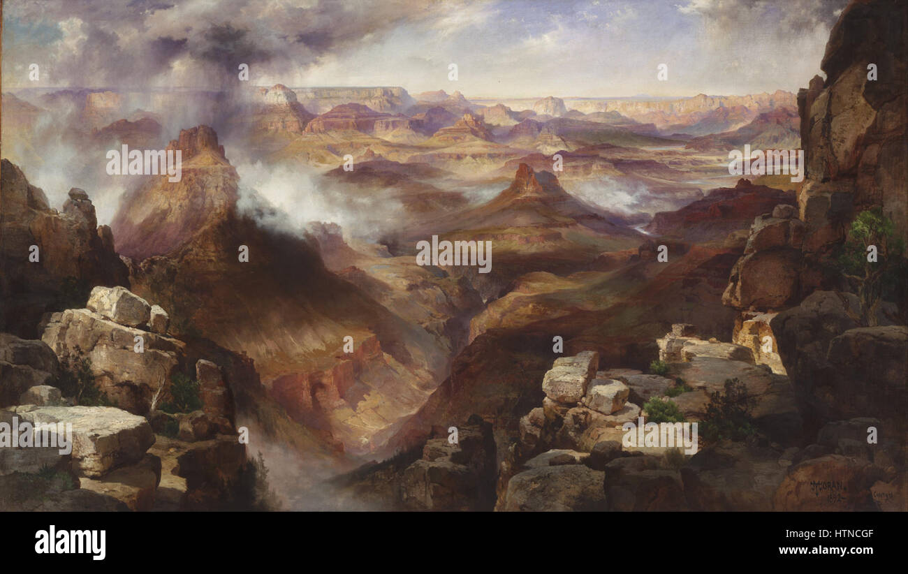Thomas Moran, americano (nato in Inghilterra) - Grand Canyon del Fiume Colorado - Google Art Project Foto Stock