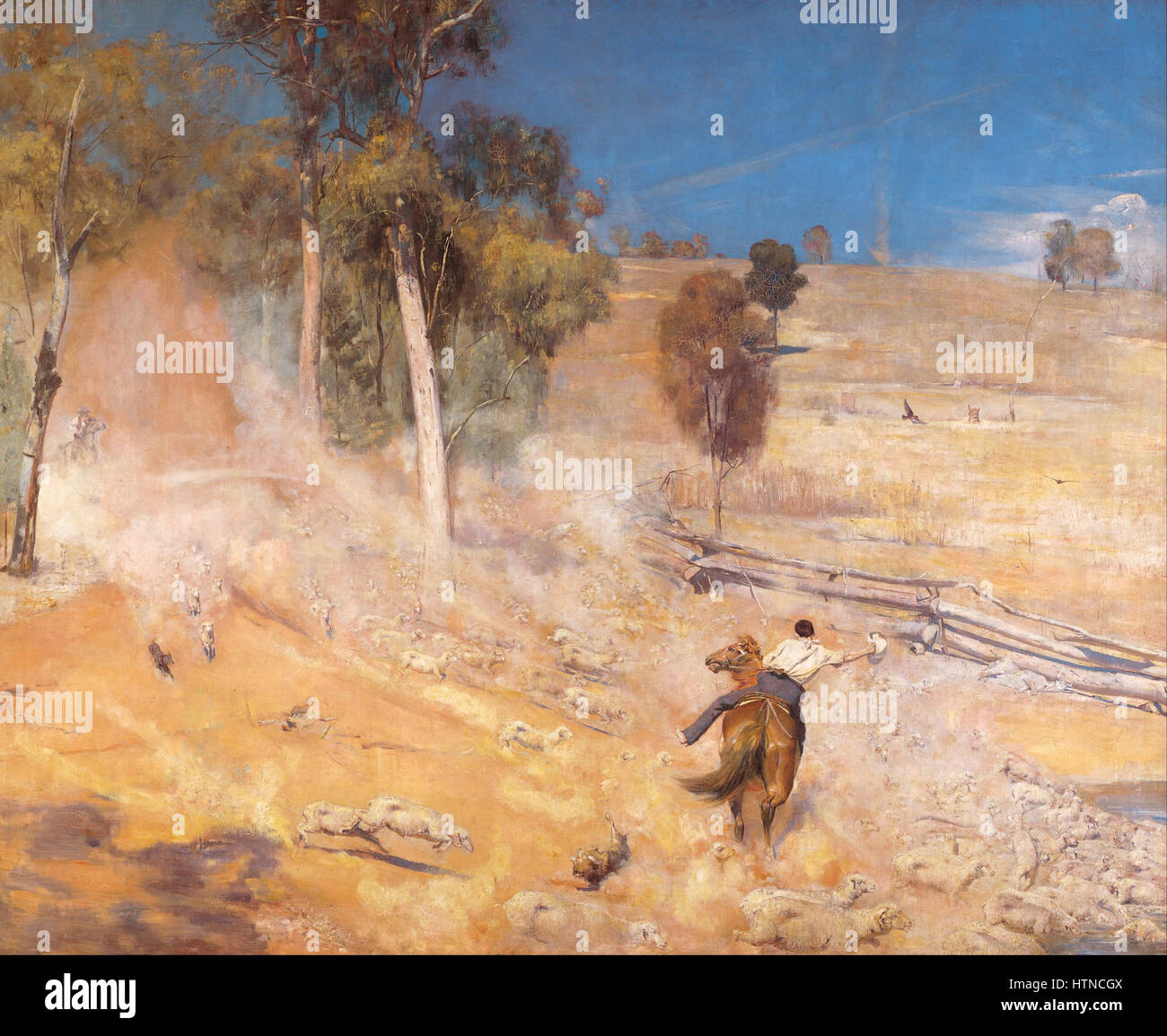 Tom Roberts - una pausa di distanza! - Google Art Project Foto Stock