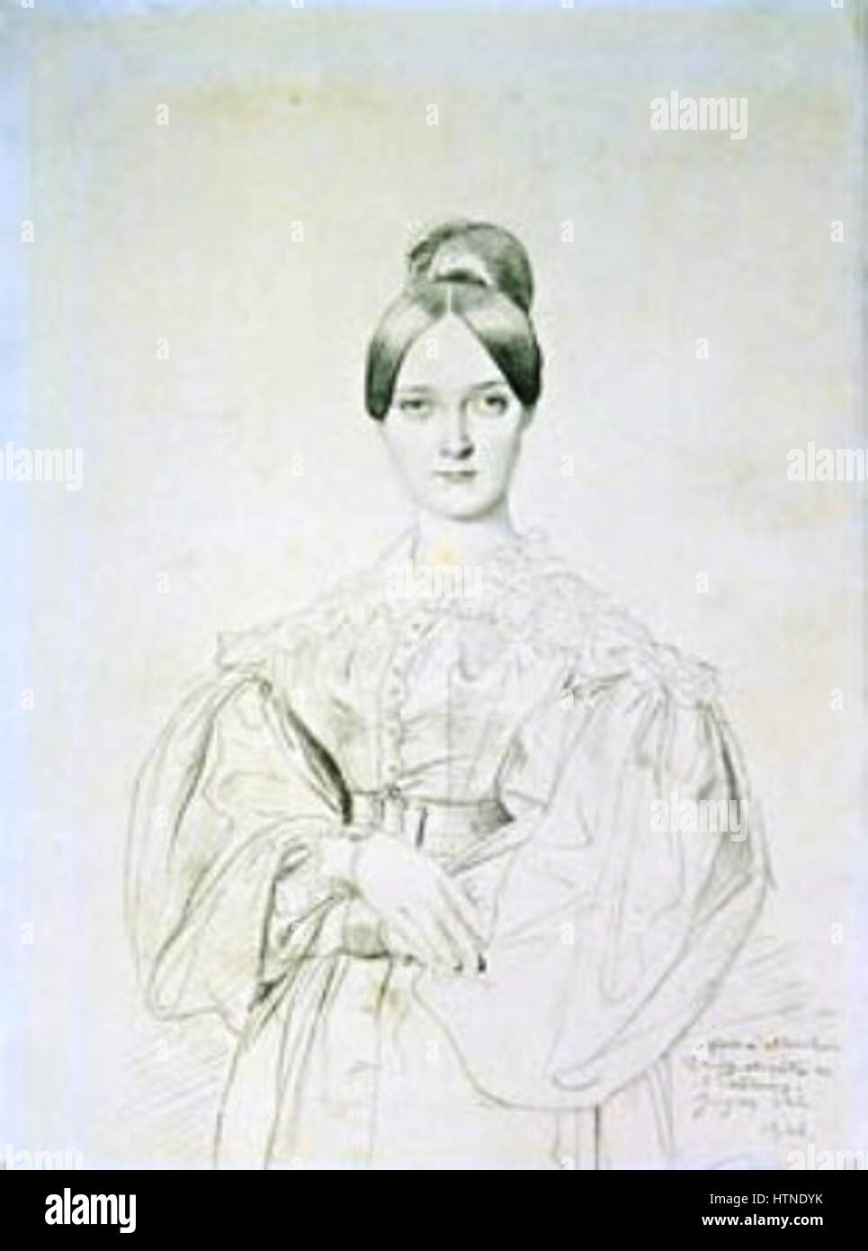 Madame-thiers-portrait jean auguste-dominique-ingres-1- Foto Stock