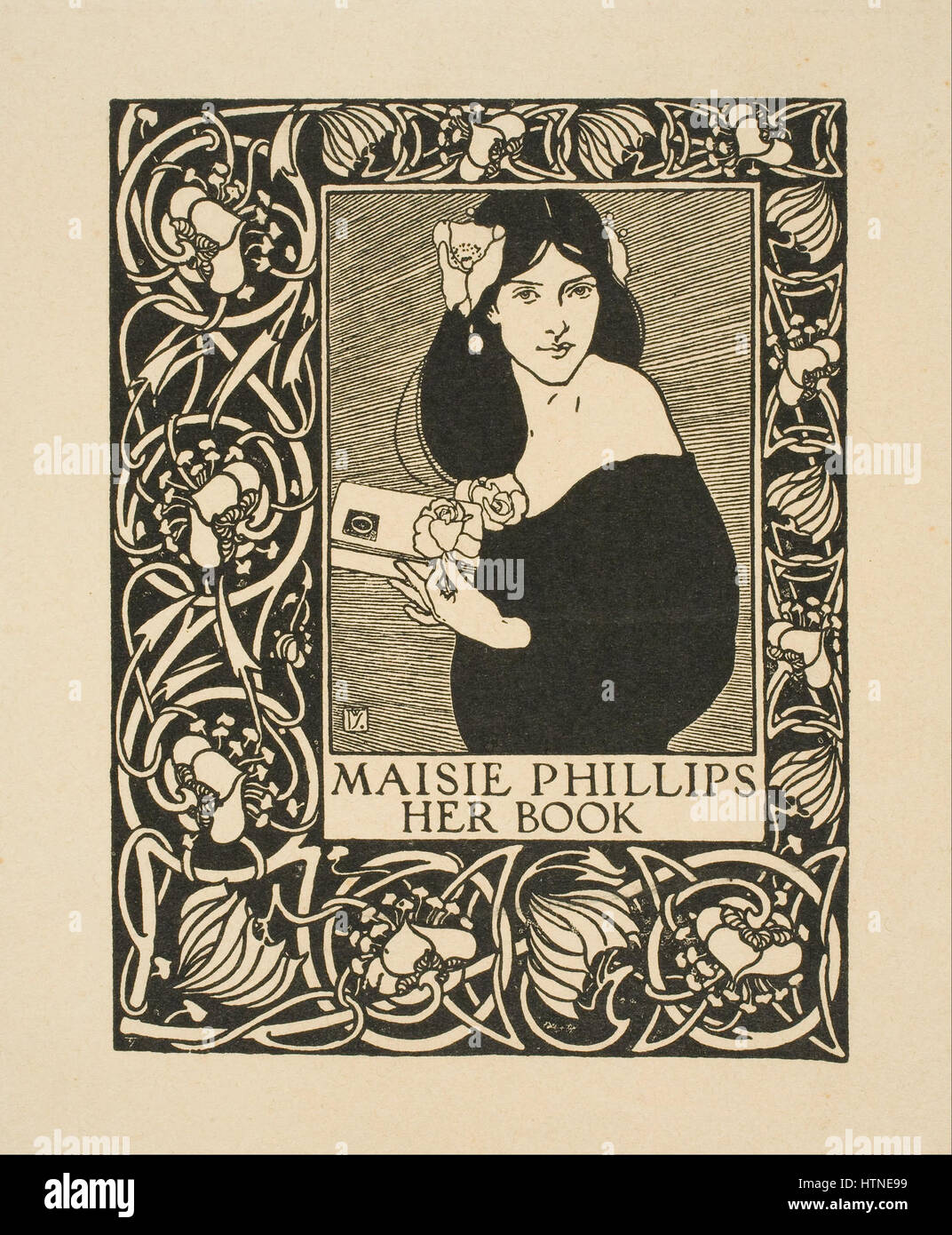 Joseph W. Simpson - Maisie Phillips. Il suo libro - Google Art Project Foto Stock