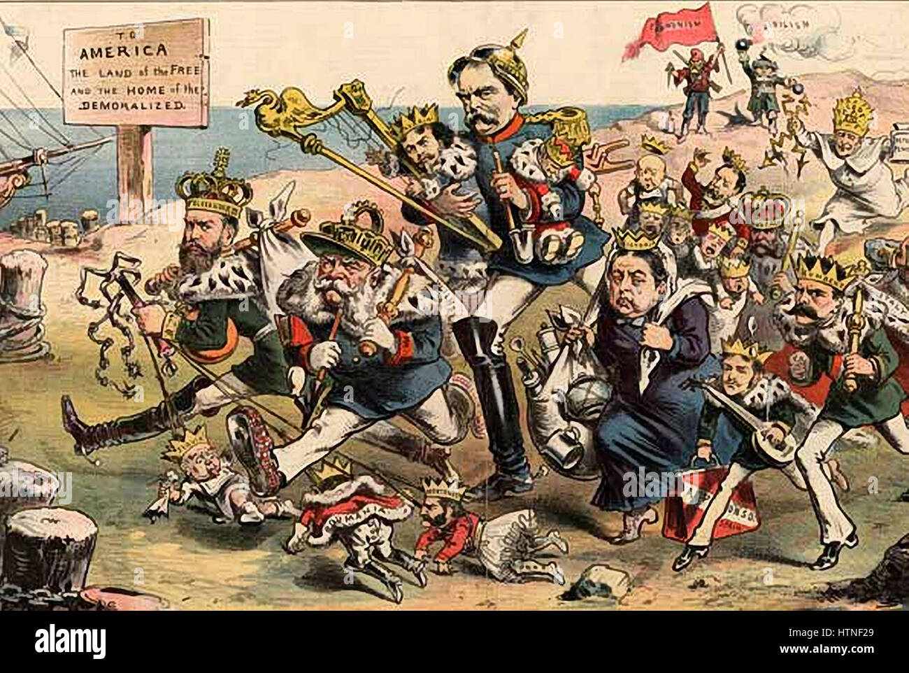 Puck - Carl Edler von Stur - Go West! 1881-2 Foto Stock