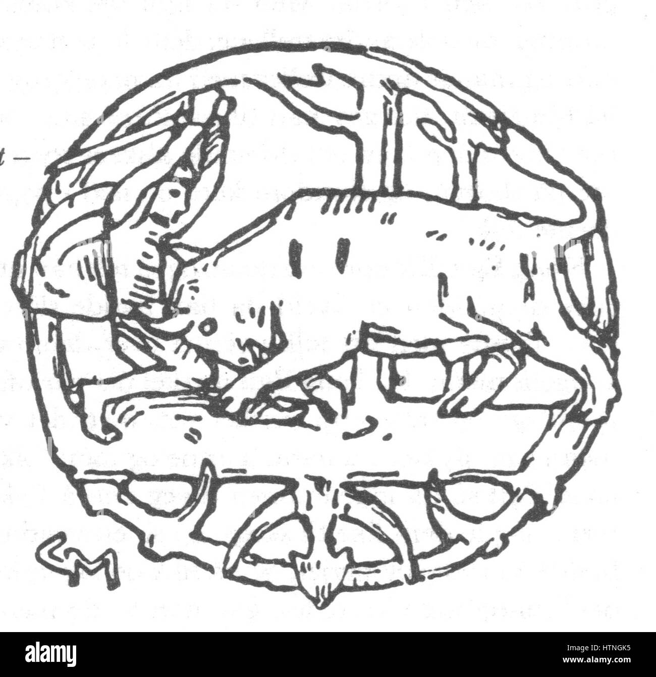 Ynglingesaga 17 Gehard Munthe Foto Stock