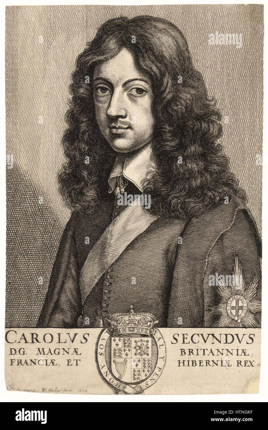 Venceslao Hollar - Charles II 2 Foto Stock