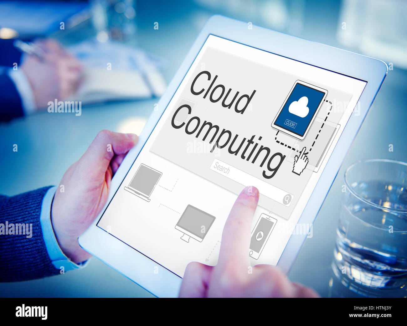 Il Cloud Computing il backup di rete di Download Foto Stock